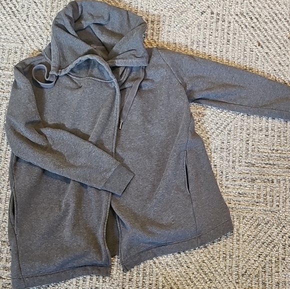 Zella Jackets & Blazers - Zella Charcoal Fleece Hoodie